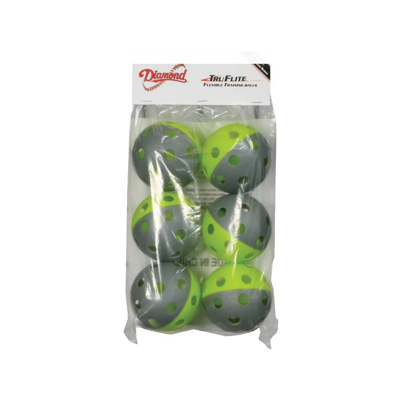 12" (6 pack) Truflite Practice Balls - Diamond