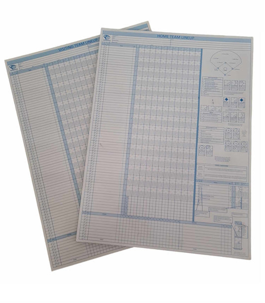 U12 and U10 Scorebooks (Home and Away Set) - Baseball New Zealand