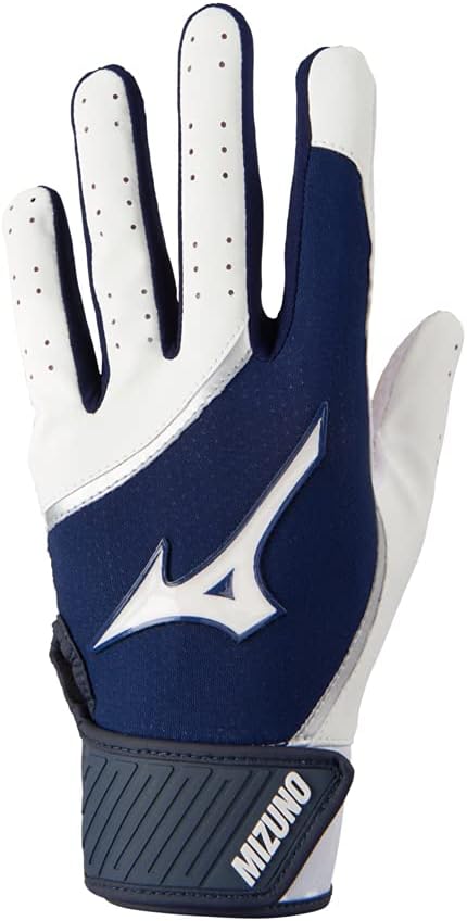 Mizuno MVP Youth Batting Gloves - Navy