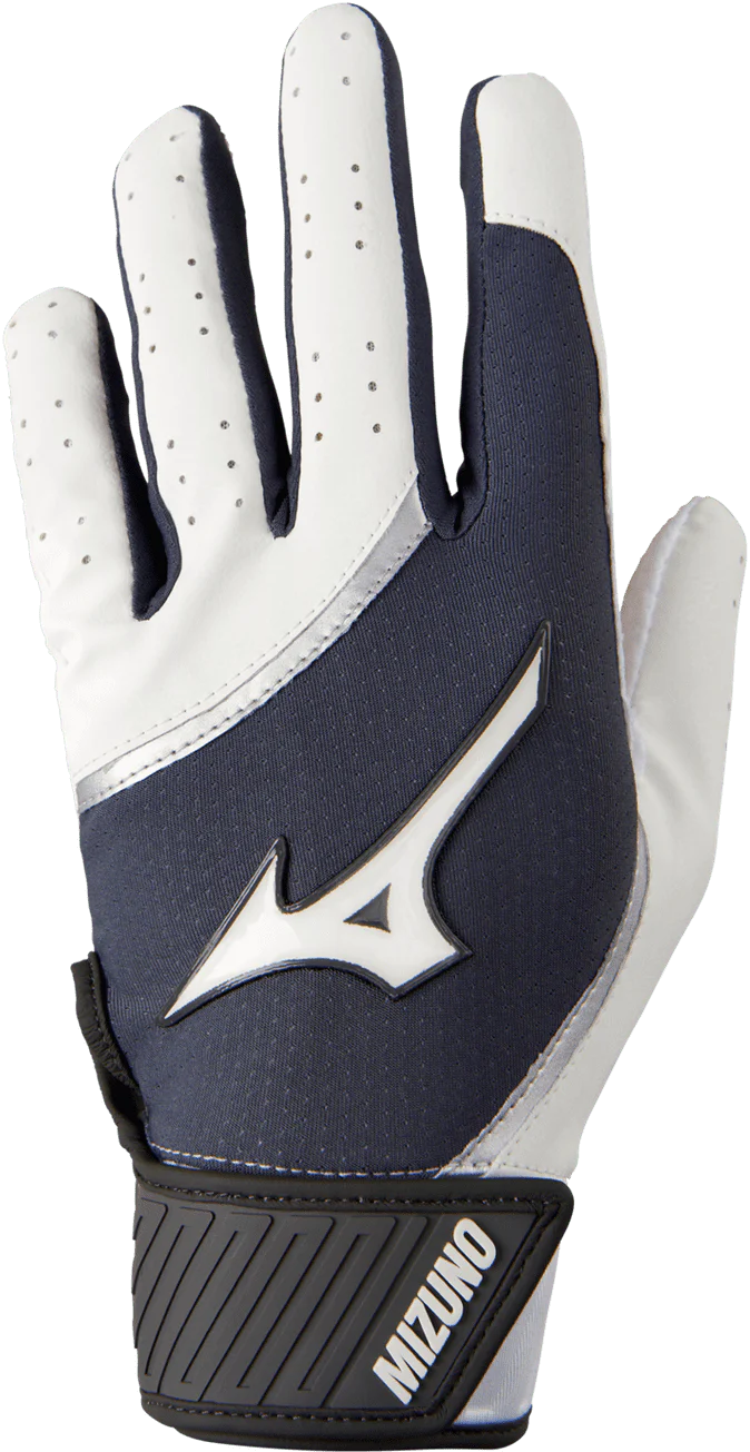 Mizuno MVP Youth Batting Gloves - Navy