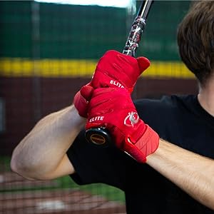 Lizard Skins Komodo Elite V2 Batting Glove - Red