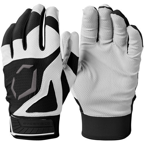 Black EvoShield SRZ-1 batting gloves