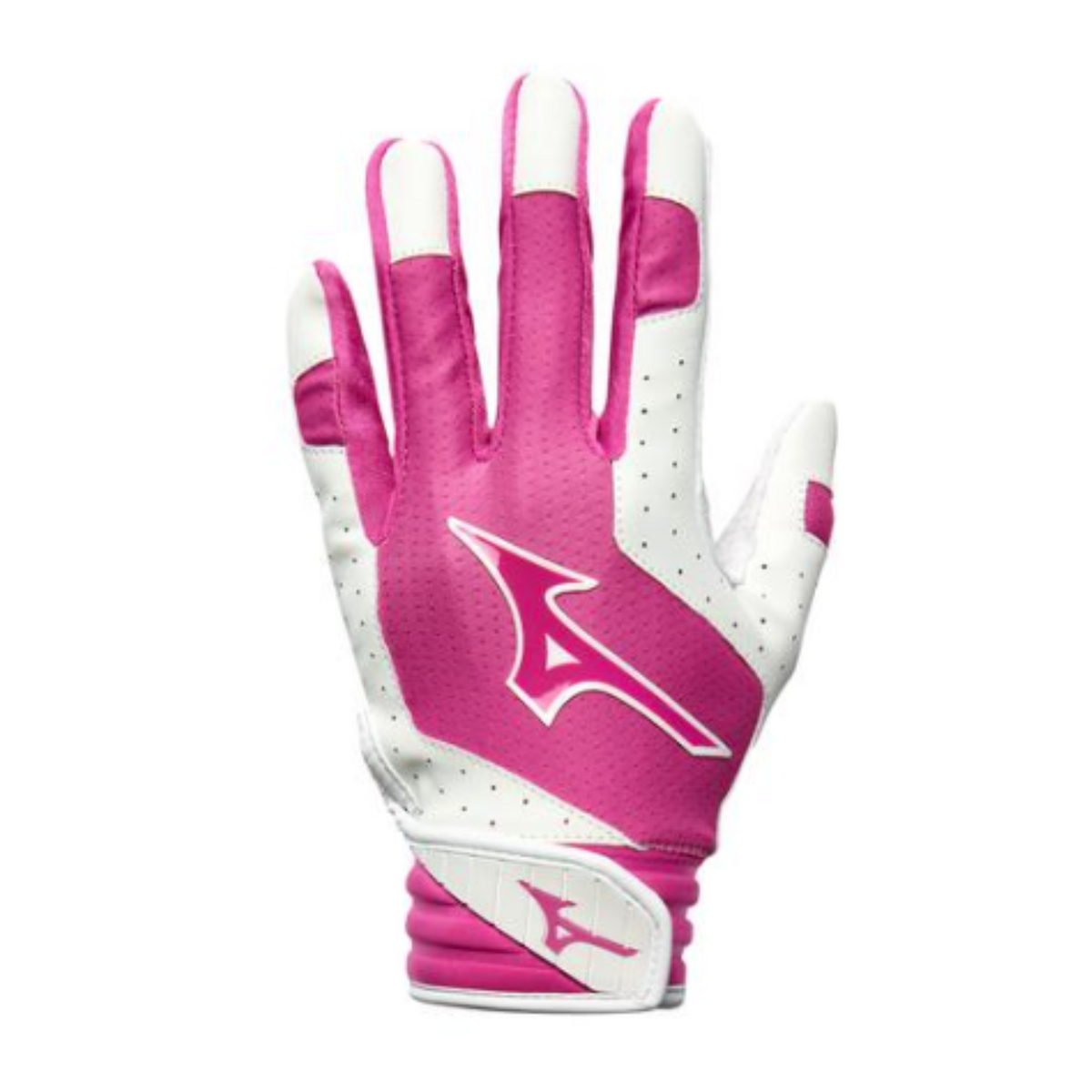 Mizuno Finch batting gloves white and pink