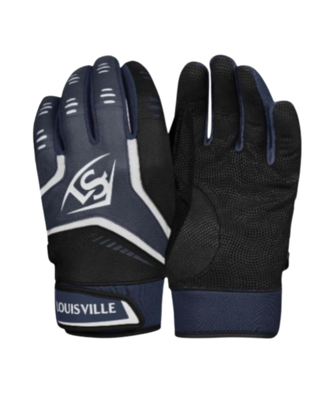 (YOUTH) Louisville Slugger Omaha Batting Gloves - Navy