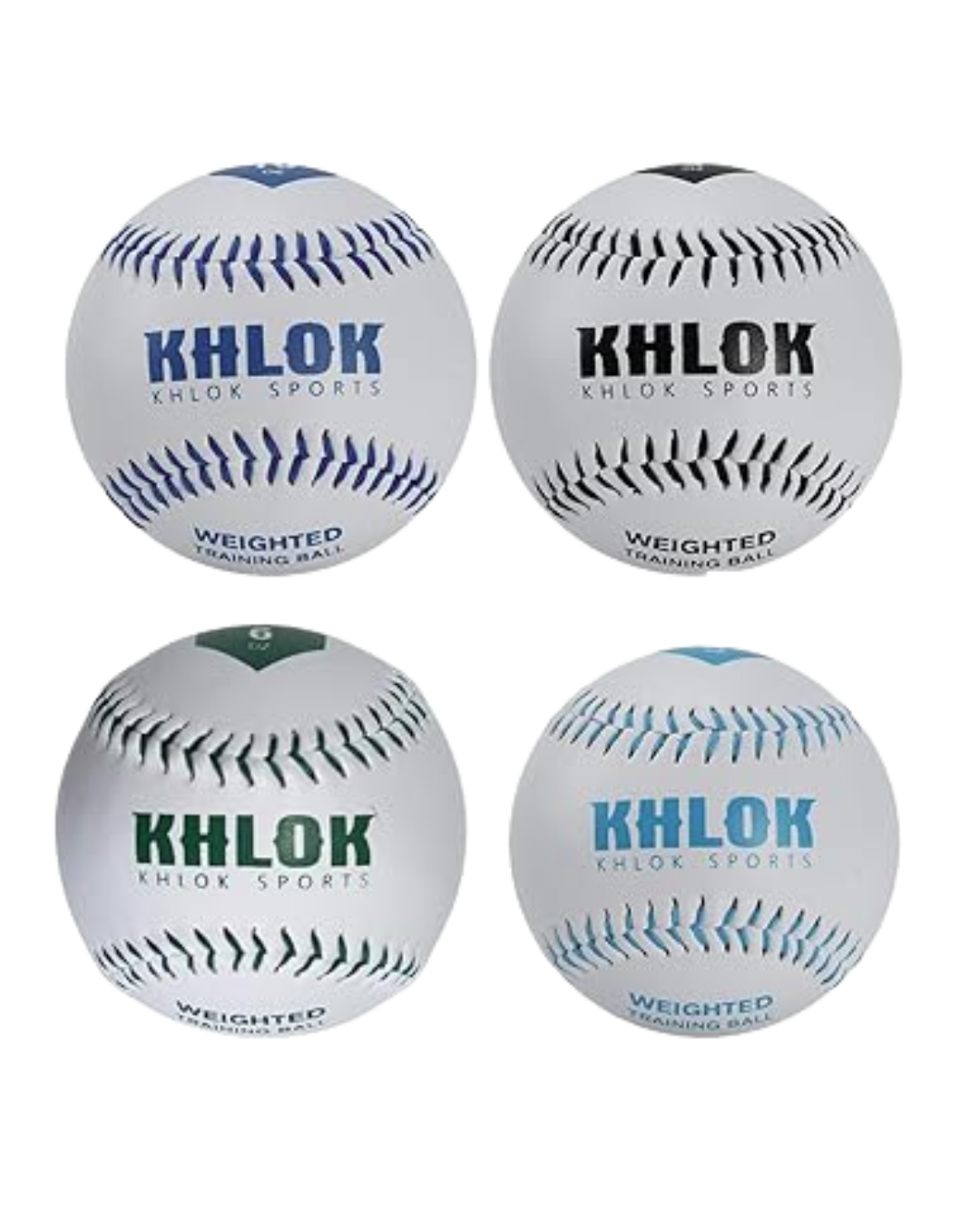 Khlok Baseball Weighted Training Ball Set (4-Pack)