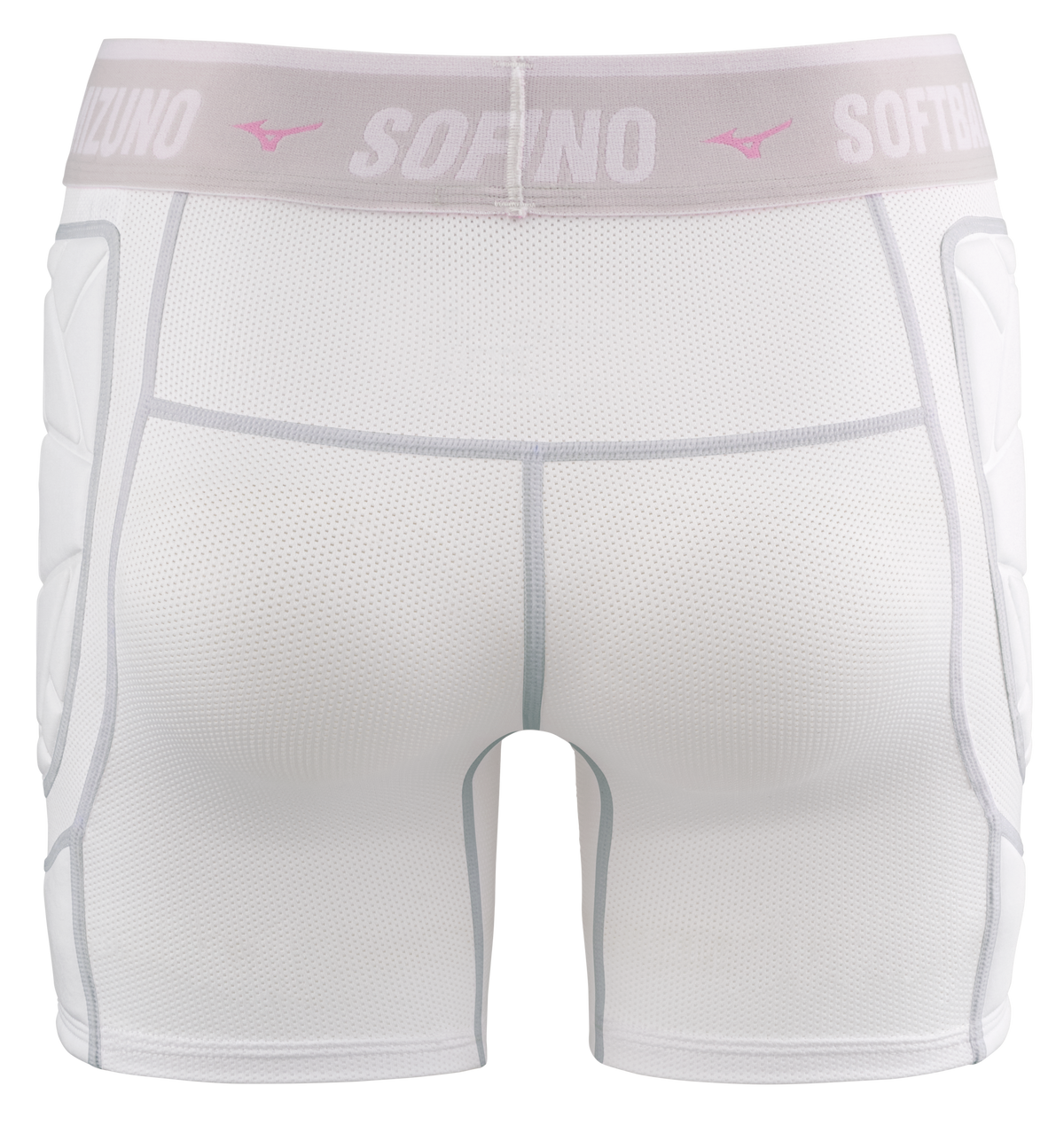 Mizuno Women's RB Shield Padded Sliding Shorts - White — product view 3