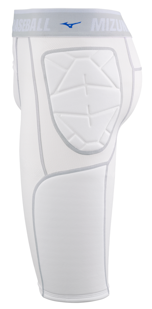 Mizuno Men's RB Shield Padded Sliding Shorts - White — product view 2