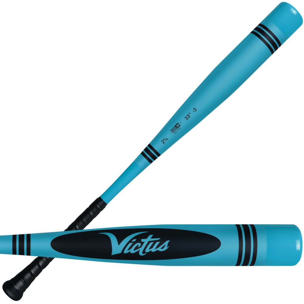 Victus VIBE Crayon Blue (-3) BBCOR bat – full bat and barrel detail