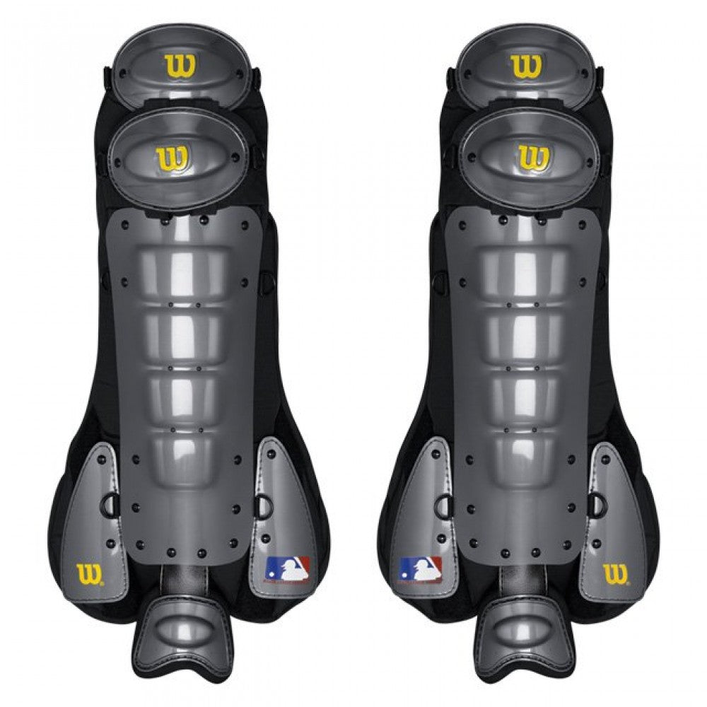 Graphite and black Wilson umpire leg guards