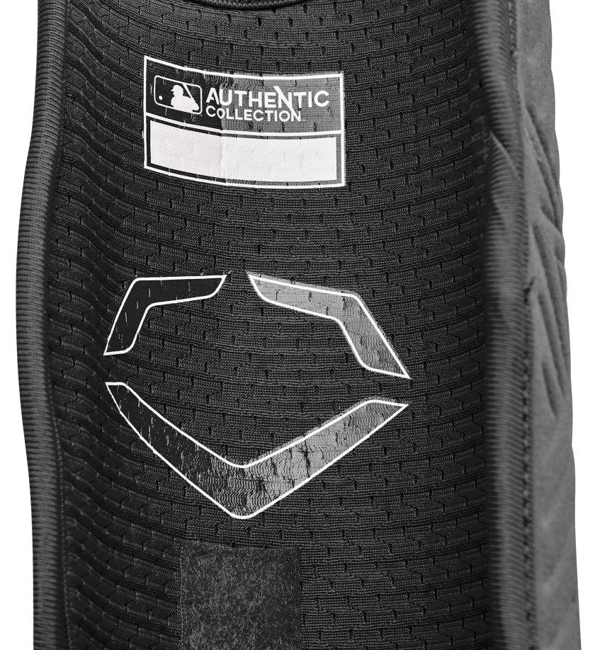 EvoShield Pro-SRZ 2.0 black batter's leg guard detail