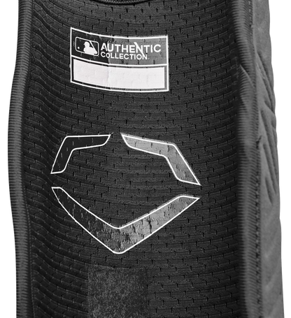 EvoShield Pro-SRZ 2.0 black batter's leg guard detail