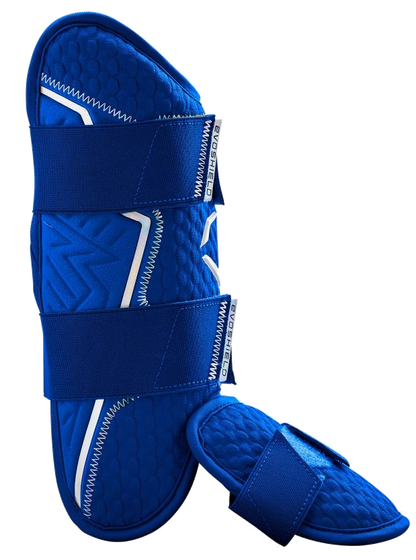 EvoShield Pro-SRZ 2.0 blue batter's leg guard side view