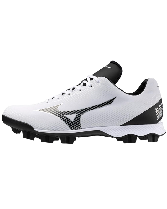 Mizuno Cushion Revo - Molded Cleats (White/Silver/Black)