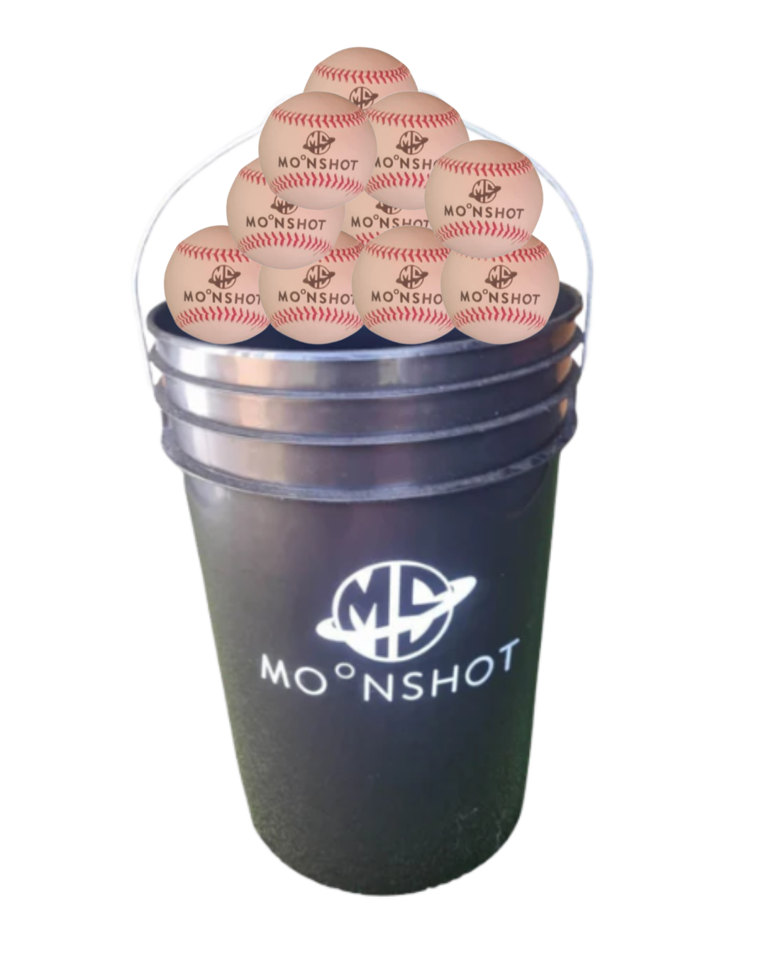 CLEARANCE DEAL - Bucket + 4 dozen Leather Practice Balls