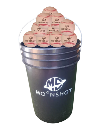 CLEARANCE DEAL - Bucket + 4 dozen Leather Practice Balls