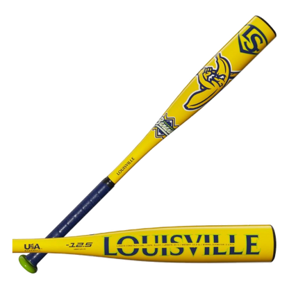 2025 Louisville Slugger Savannah Bananas (-12.5) T-Ball Bat on a transparent background