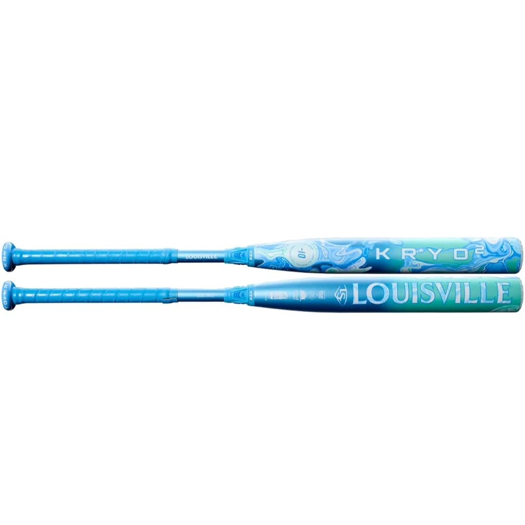 2027 Louisville Slugger Kryo2 -10 fastpitch softball bat in blue and teal