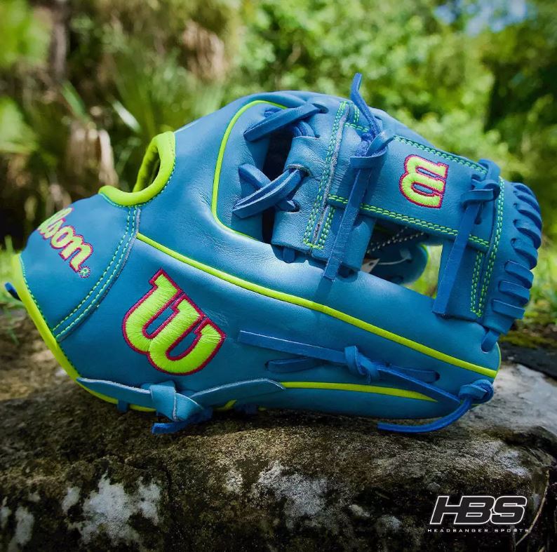 2024 Wilson A2000 1786 11.5" Infield Baseball Glove – Sky Blue &amp; Optic Yellow