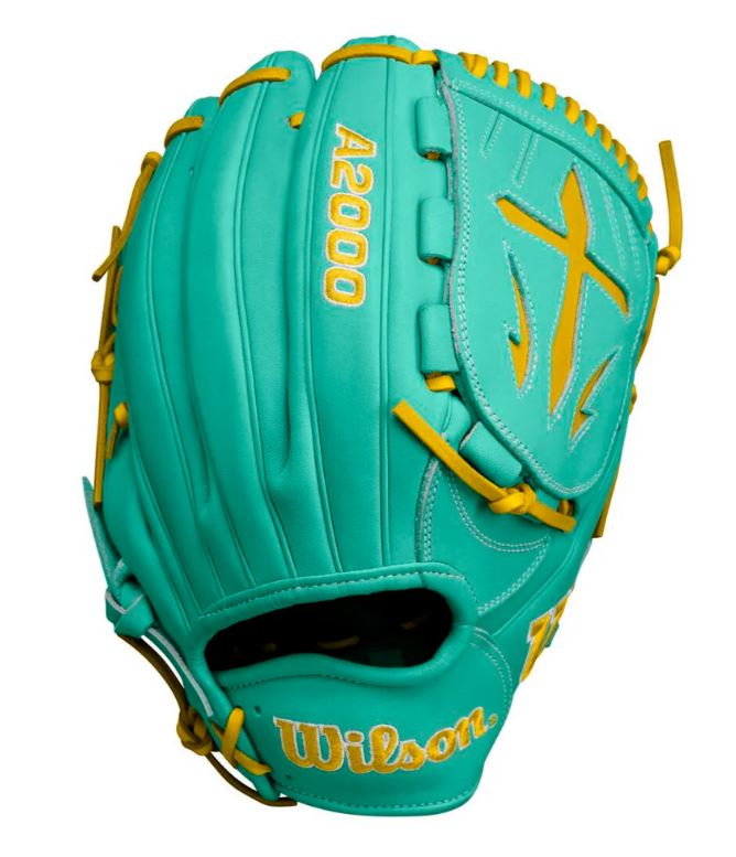 2024 Wilson A2000 B23 12" Pitcher's Glove – Seafoam/Yellow