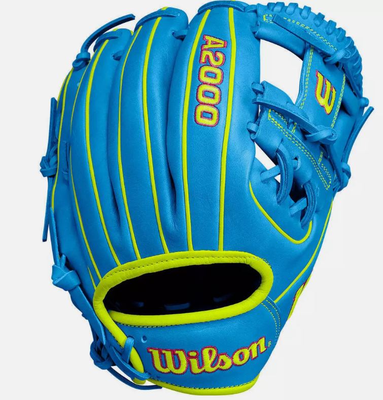 2024 Wilson A2000 1786 11.5" Infield Baseball Glove – Sky Blue &amp; Optic Yellow