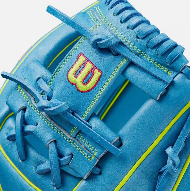 2024 Wilson A2000 1786 11.5" Infield Baseball Glove – Sky Blue &amp; Optic Yellow