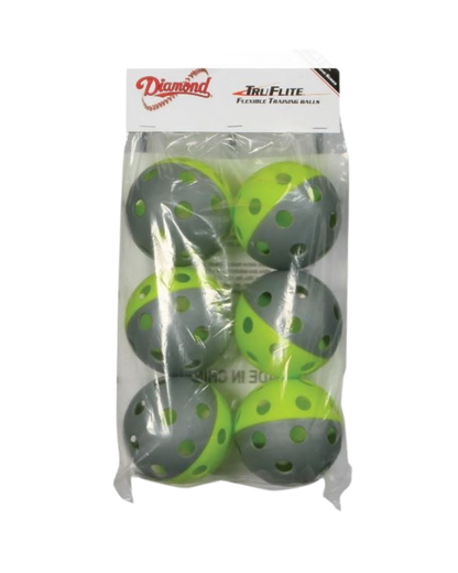 12" (6 pack) Truflite Practice Balls - Diamond