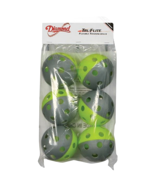 12" (6 pack) Truflite Practice Balls - Diamond