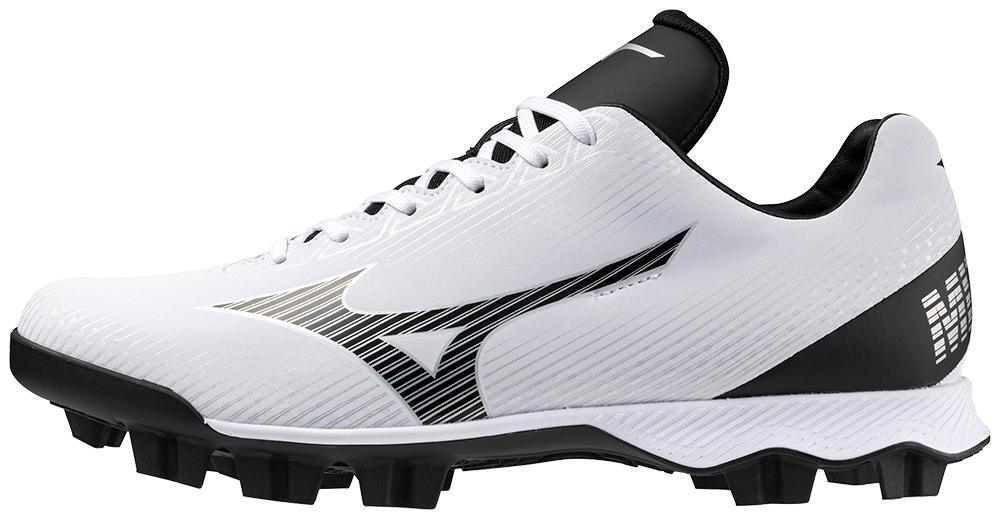 Mizuno Cushion Revo - Molded Cleats (White/Silver/Black)