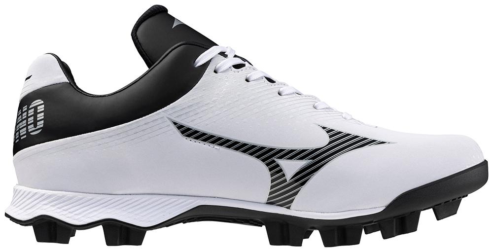 Mizuno Cushion Revo - Molded Cleats (White/Silver/Black)