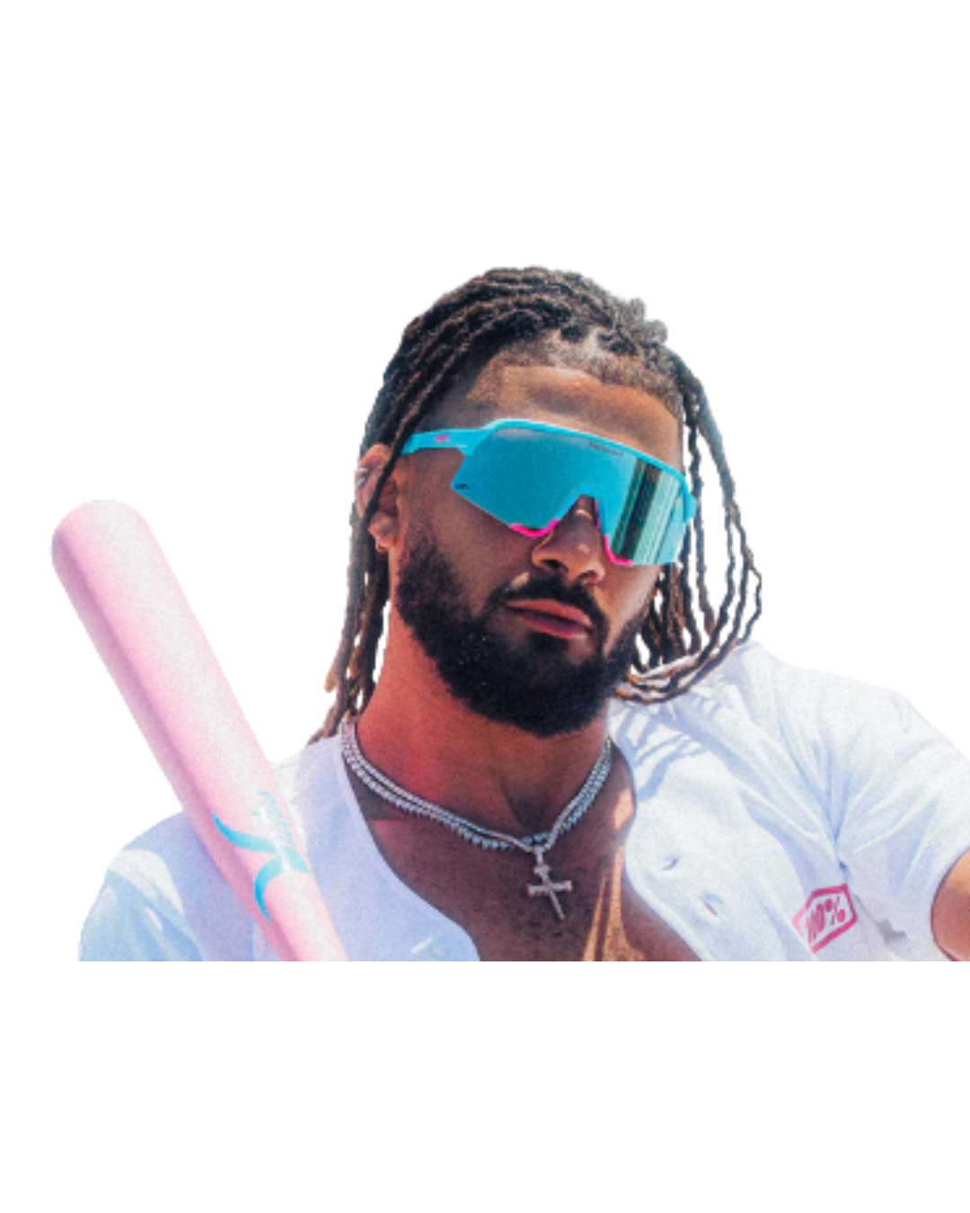 100% S3 - LE Tatis 4 - Soft Tact Blue - Blue Topaz Mirror