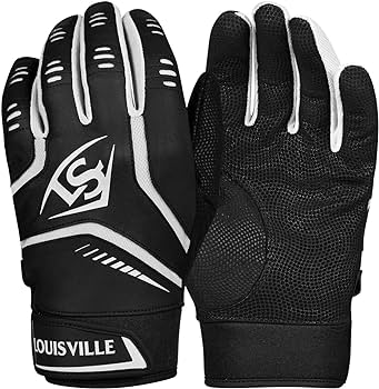 Louisville Slugger Omaha Youth Batting Gloves - Black