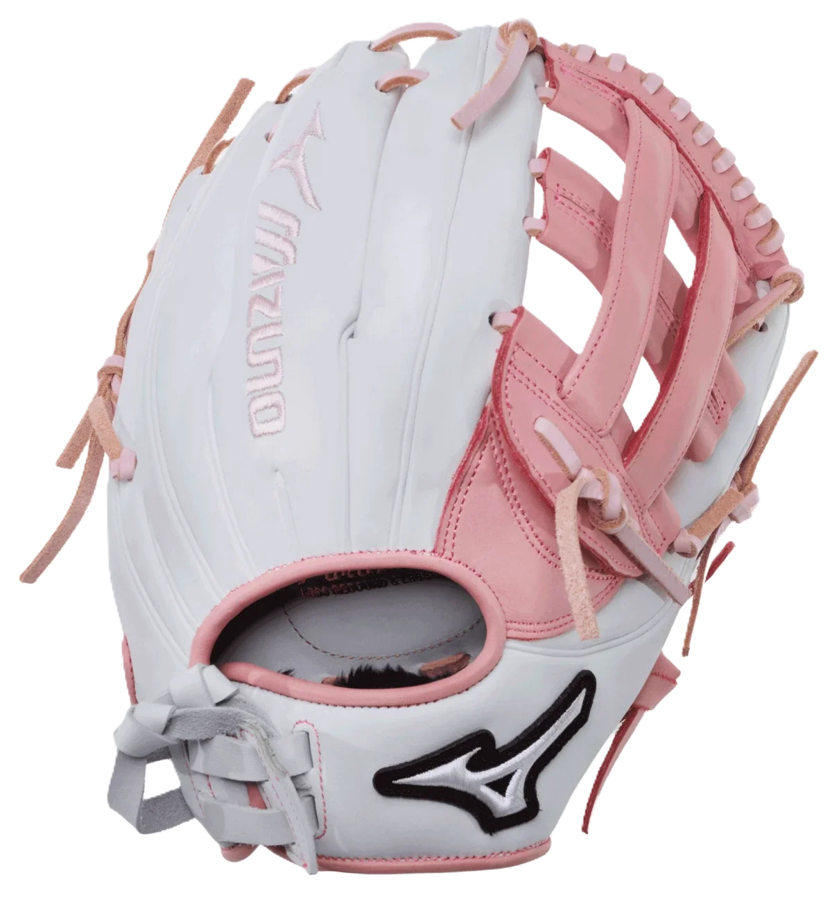 Mizuno MVP Prime 12" white and pink fastpitch glove - view 1