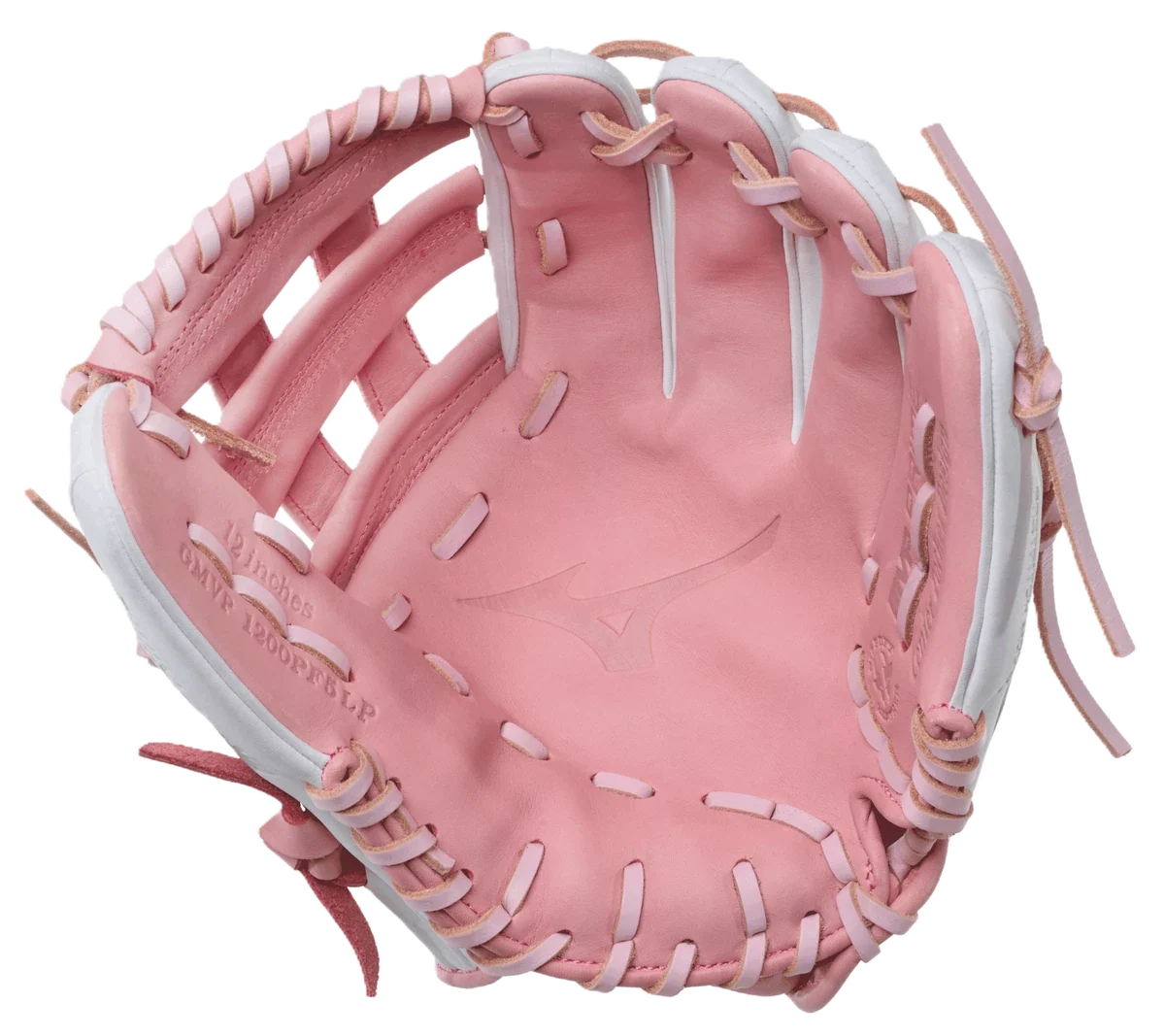 Mizuno MVP Prime 12" white and pink fastpitch glove - view 2
