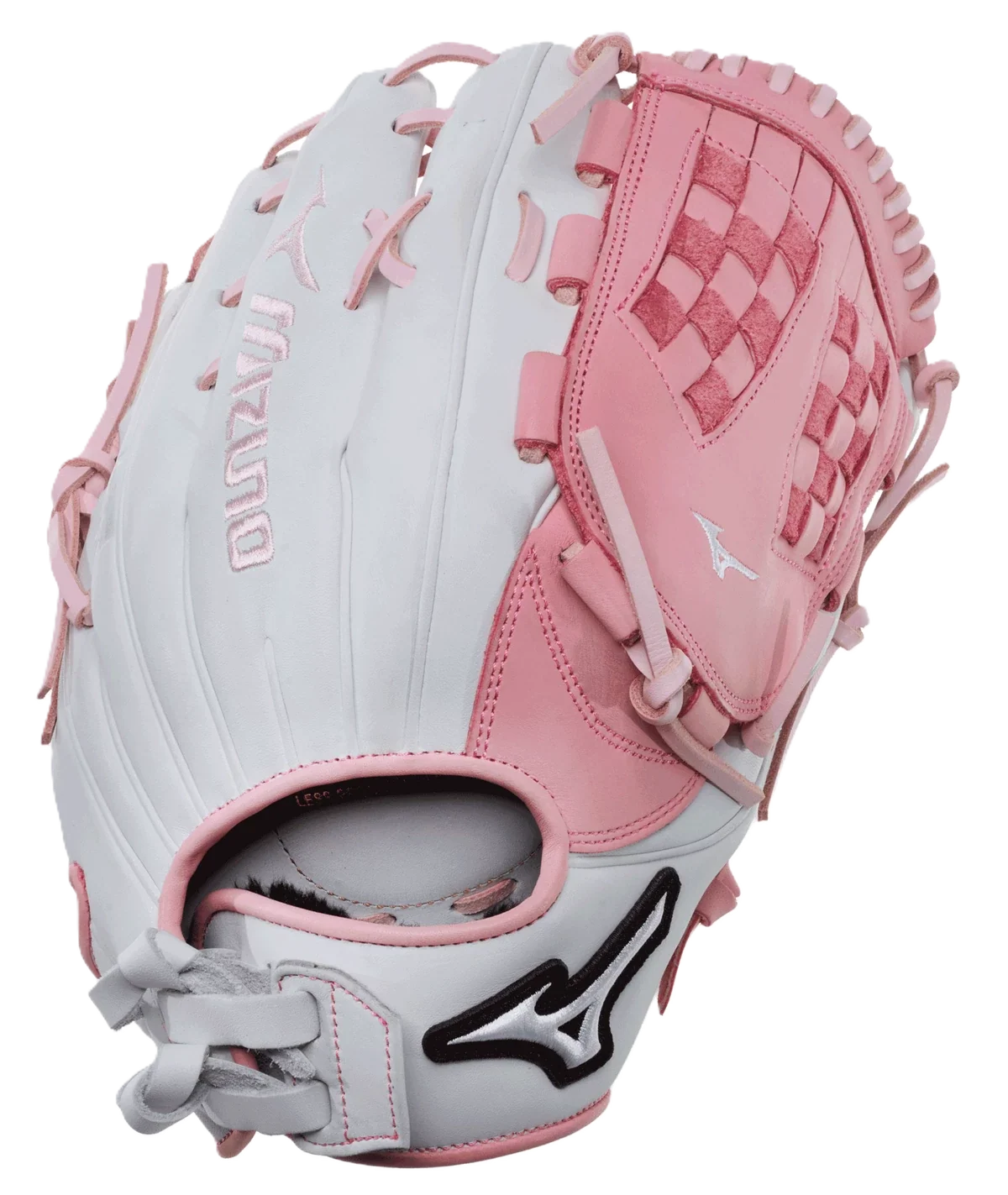 Mizuno MVP Prime 12.5" white and pink fastpitch glove - view 1