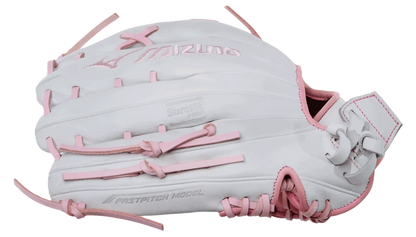Mizuno MVP Prime 12.5" white and pink fastpitch glove - view 3
