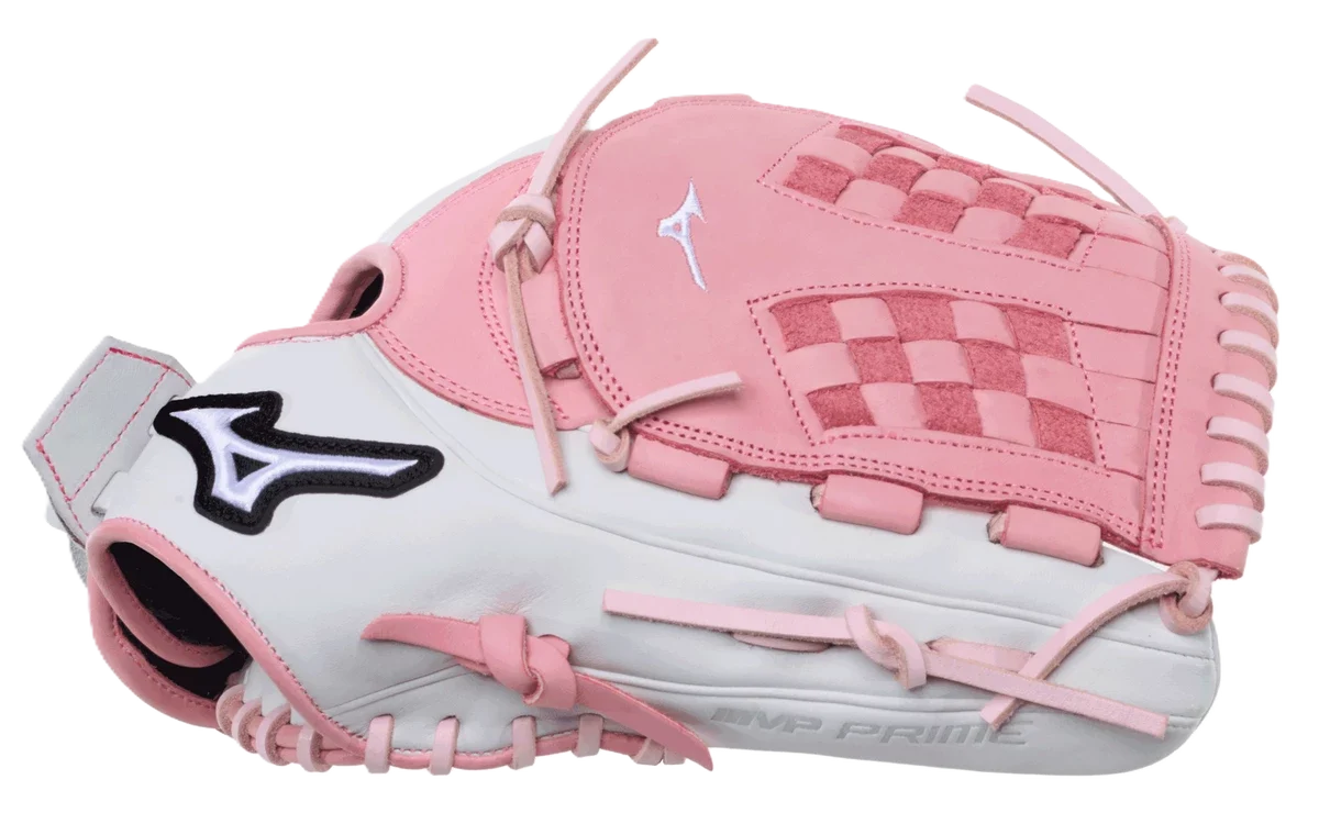 Mizuno MVP Prime 12.5" white and pink fastpitch glove - view 4