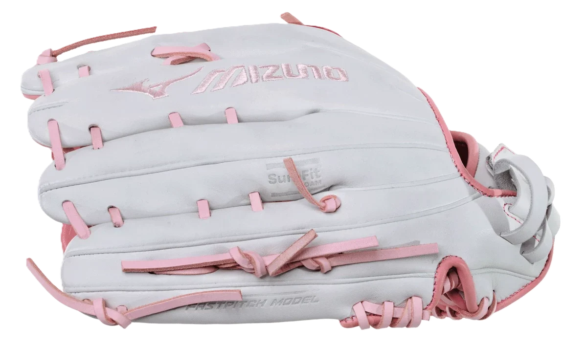 Mizuno MVP Prime 13" white and pink fastpitch glove - view 3