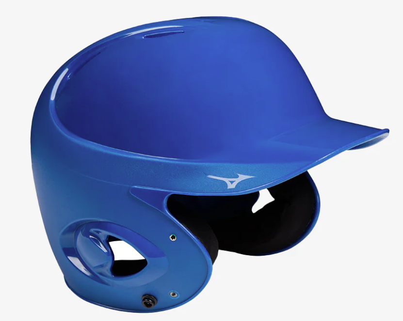 Royal blue Mizuno MVP batting helmet