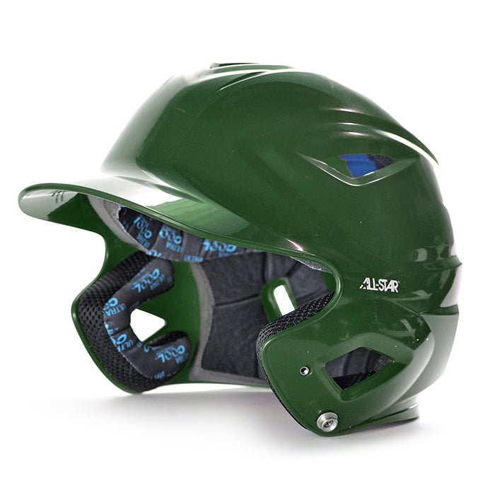 All-Star System 7 fitted batting helmet dark green