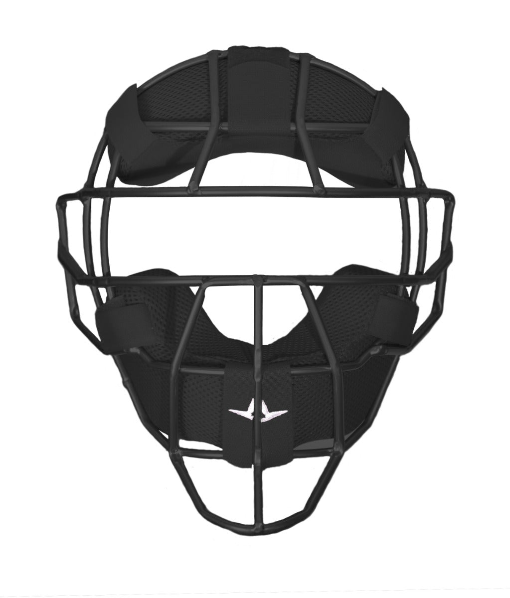 All-Star steel umpire face mask in matte black