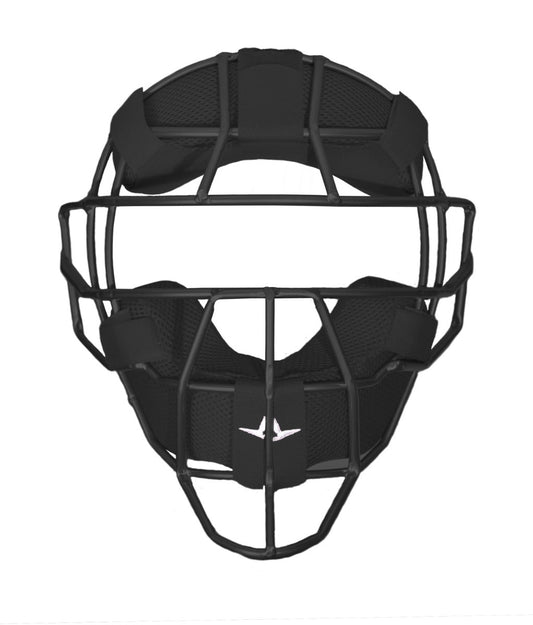 All-Star steel umpire face mask in matte black