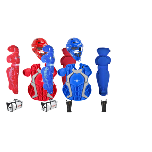 All-Star Player Series junior catcher's sets in red and blue