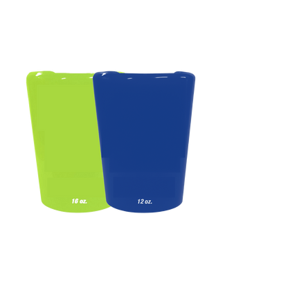 Bat training weights in blue and green