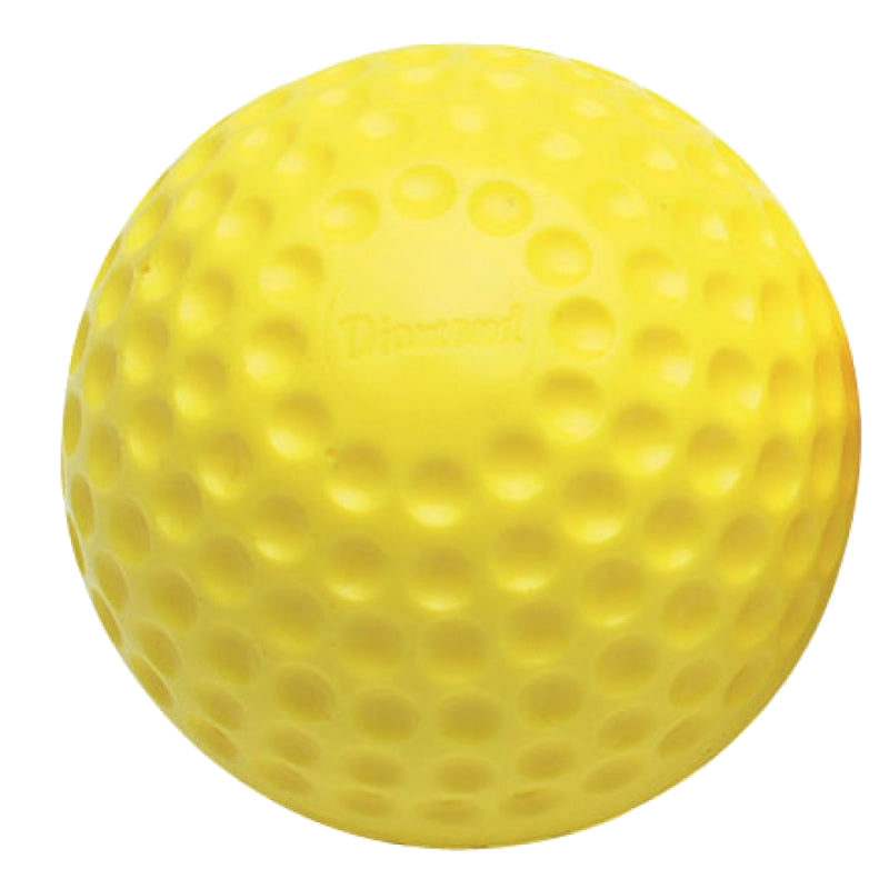 Diamond 12-inch yellow dimple pitching machine ball