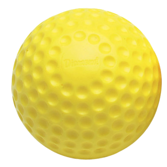 Diamond 12-inch yellow dimple pitching machine ball