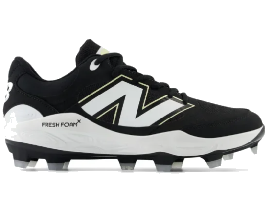 New Balance Fresh Foam 3000 V7 black moulded cleat alternate side