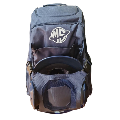 MoonShot Zero Gravity Pro black backpack open