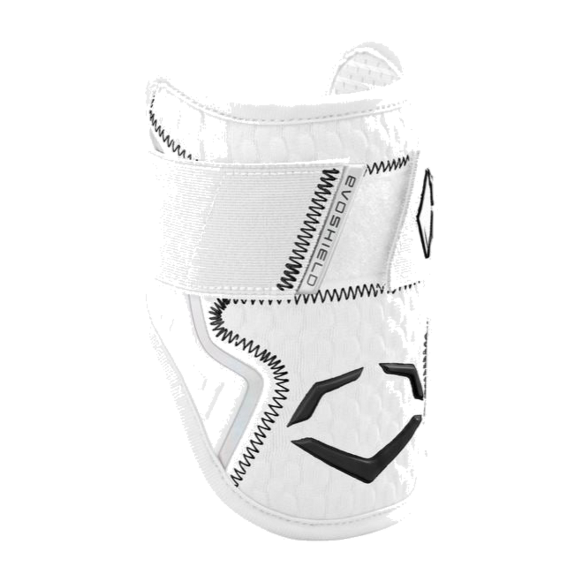 EvoShield Pro-SRZ 2.0 Single-Strap Elbow Guard on a transparent background