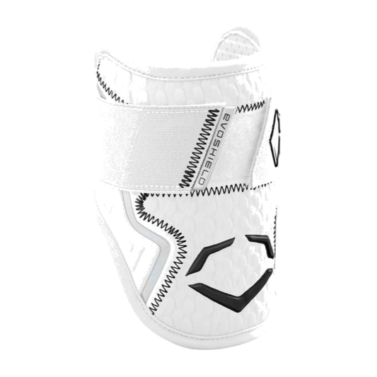 EvoShield Pro-SRZ 2.0 Single-Strap Elbow Guard on a transparent background