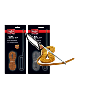 Glove lacing kits in tan and black